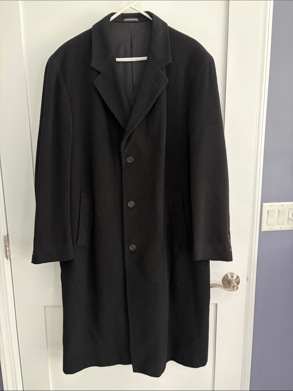 Jones New York Black Men's Long Coat